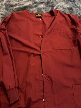 Women’s Burgundy Scrub Jacket